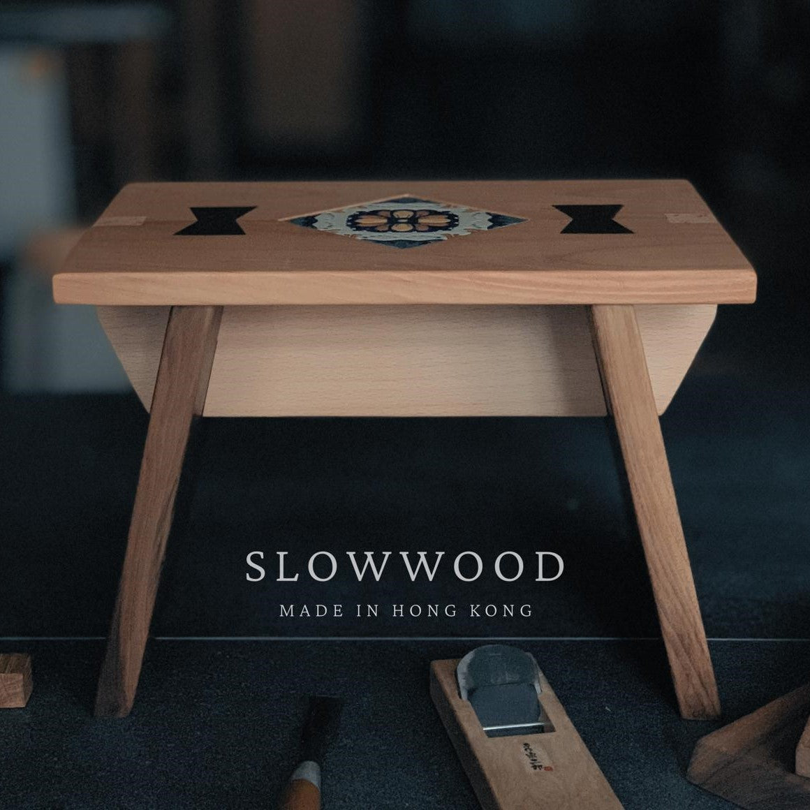 Slowwood 手工實木入榫踏凳，傳統木工技藝展現
原木打造的榫卯結構踏凳，結實穩固兼具設計感