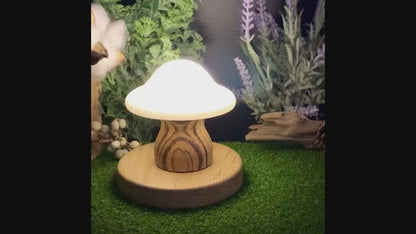 木製小夜燈